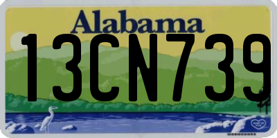 AL license plate 13CN739