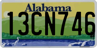 AL license plate 13CN746