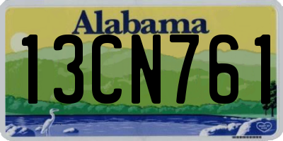 AL license plate 13CN761