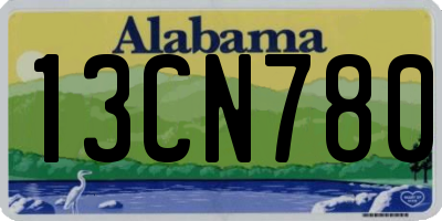 AL license plate 13CN780