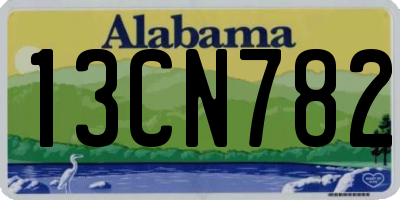 AL license plate 13CN782