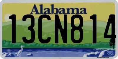 AL license plate 13CN814
