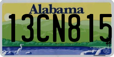 AL license plate 13CN815