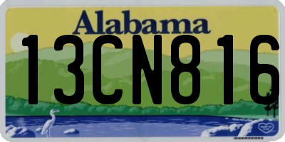 AL license plate 13CN816