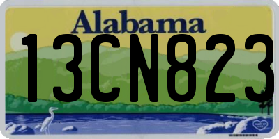 AL license plate 13CN823
