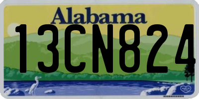 AL license plate 13CN824