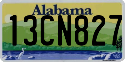 AL license plate 13CN827