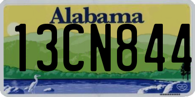 AL license plate 13CN844