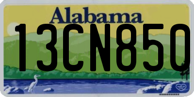 AL license plate 13CN850