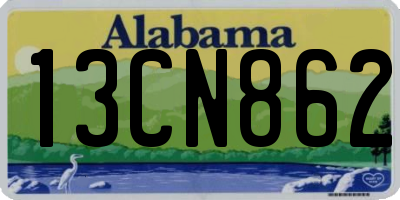AL license plate 13CN862
