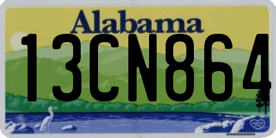 AL license plate 13CN864