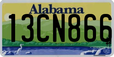 AL license plate 13CN866