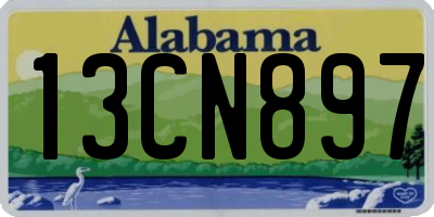 AL license plate 13CN897