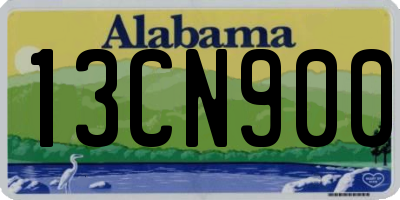 AL license plate 13CN900