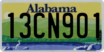 AL license plate 13CN901