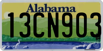 AL license plate 13CN903