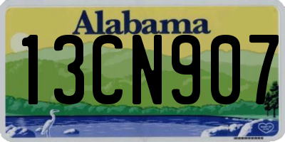 AL license plate 13CN907