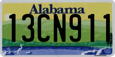 AL license plate 13CN911