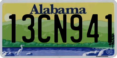 AL license plate 13CN941