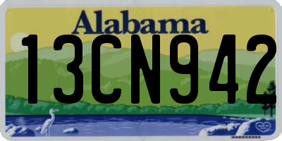 AL license plate 13CN942