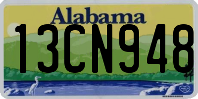 AL license plate 13CN948