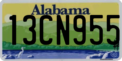 AL license plate 13CN955