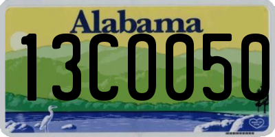 AL license plate 13CO050