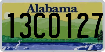 AL license plate 13CO127