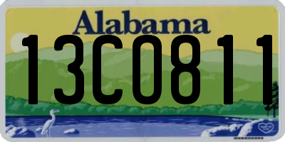 AL license plate 13CO811