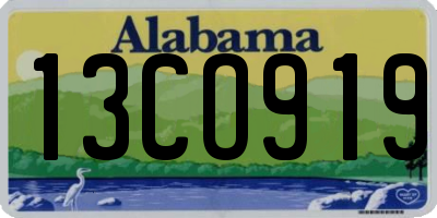 AL license plate 13CO919