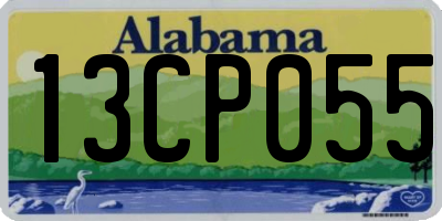 AL license plate 13CP055