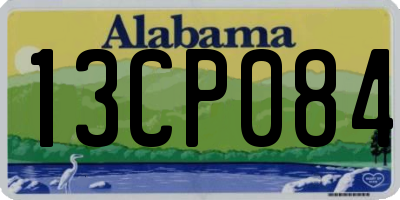 AL license plate 13CP084