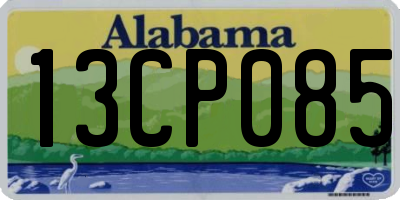 AL license plate 13CP085