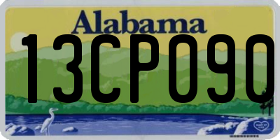 AL license plate 13CP090