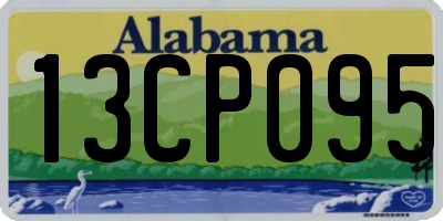 AL license plate 13CP095