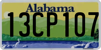 AL license plate 13CP107