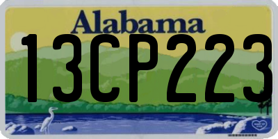 AL license plate 13CP223