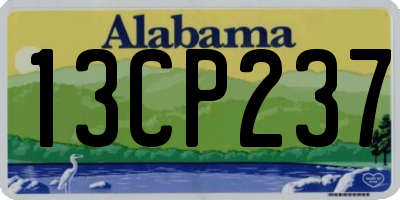 AL license plate 13CP237