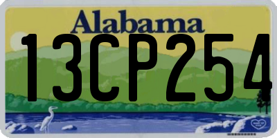 AL license plate 13CP254