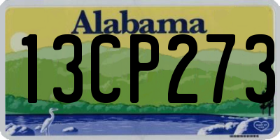 AL license plate 13CP273