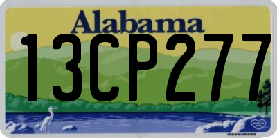 AL license plate 13CP277