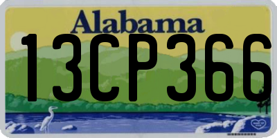 AL license plate 13CP366