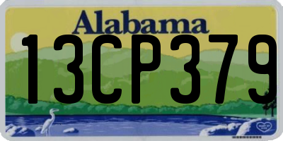 AL license plate 13CP379