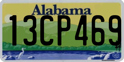 AL license plate 13CP469
