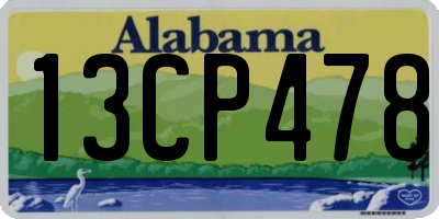 AL license plate 13CP478