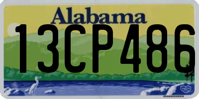 AL license plate 13CP486