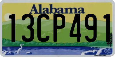 AL license plate 13CP491