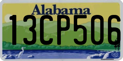 AL license plate 13CP506