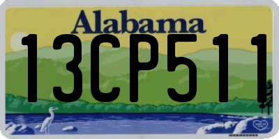 AL license plate 13CP511
