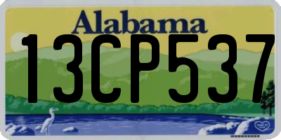 AL license plate 13CP537